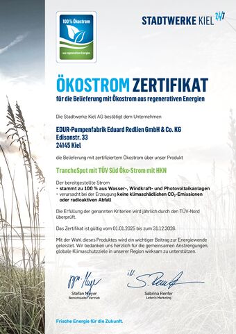 EDUR SWK Green Electricity Certificate