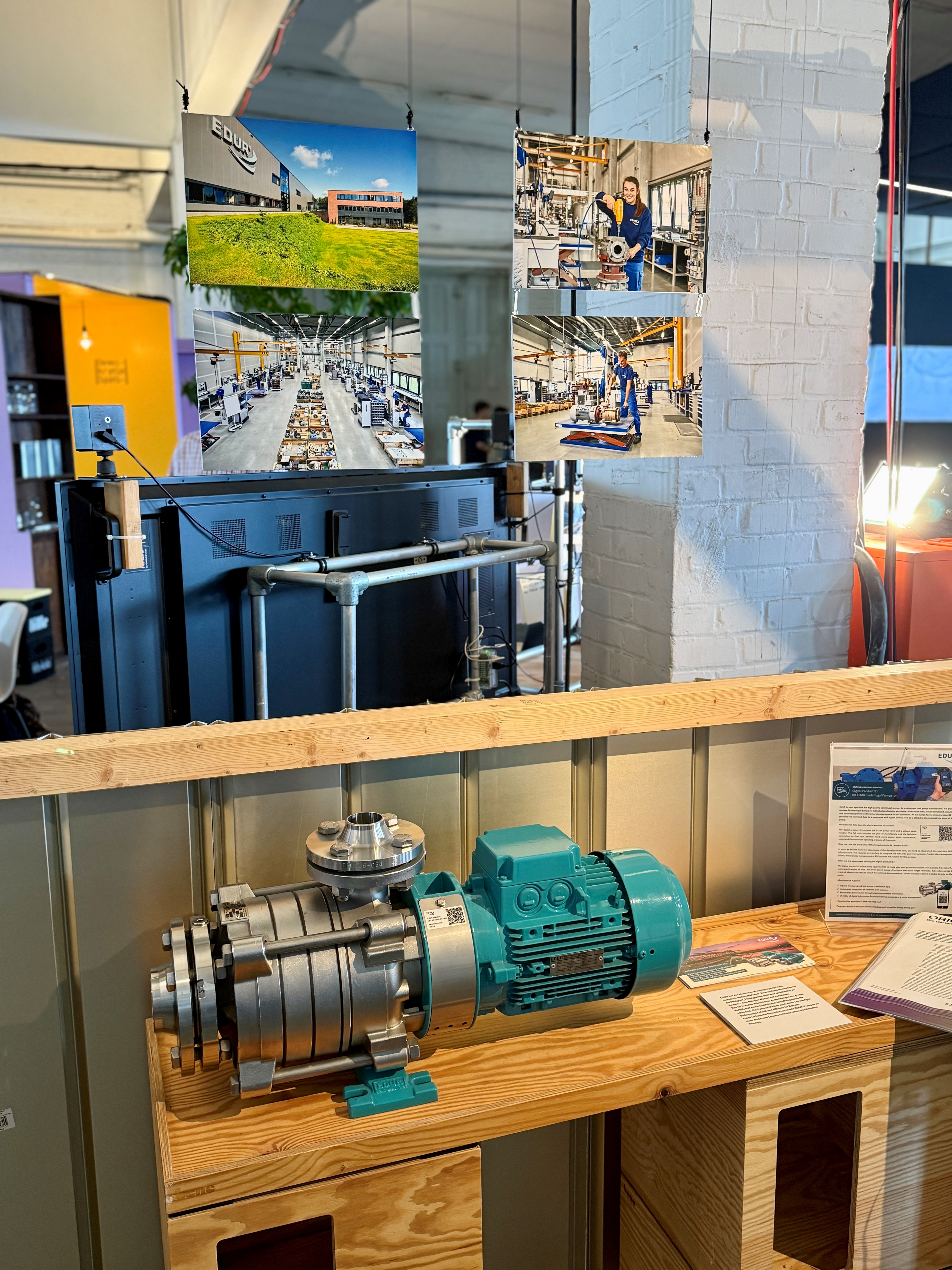 Aktuelles Pumpenexponat auf der Ausstellung Tradition & Innovation