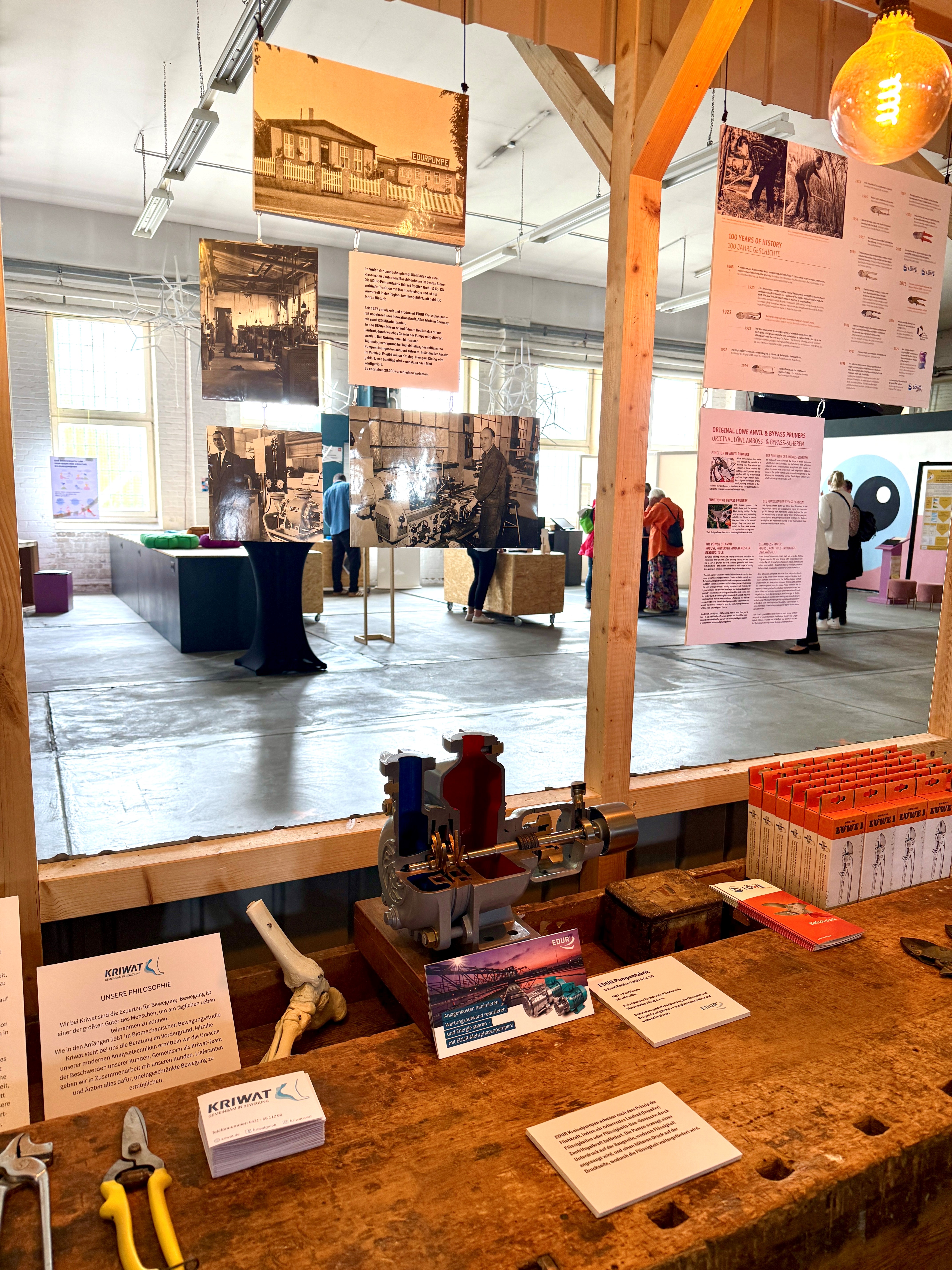 Traditioneller Ausstellungsteil - Exponat von damals